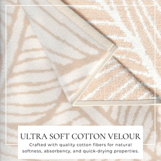 Oversized Retro Printed Beach Towel - St. Barts Collection