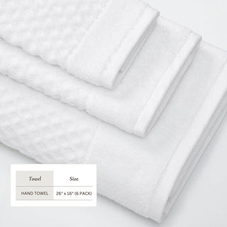 Cotton Diamond Waffle Weave Bath Towel Set - Grayson Collection