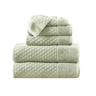 Cotton Diamond Waffle Weave Bath Towel Set - Grayson Collection