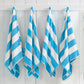 Cotton Velour Cabana Stripe Beach Towel - Novia Collection