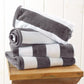 Cotton Velour Cabana Stripe Beach Towel - Novia Collection