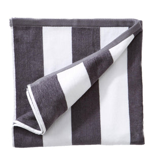 Cotton Velour Cabana Stripe Beach Towel - Novia Collection