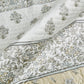 Floral Striped Microfiber Quilt Set - Hermine Collection