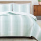 Everette Collection Ombre Striped Quilt Set