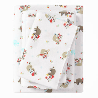 4-Piece Turkish Cotton Christmas Flannel Sheet - Whittaker Collection