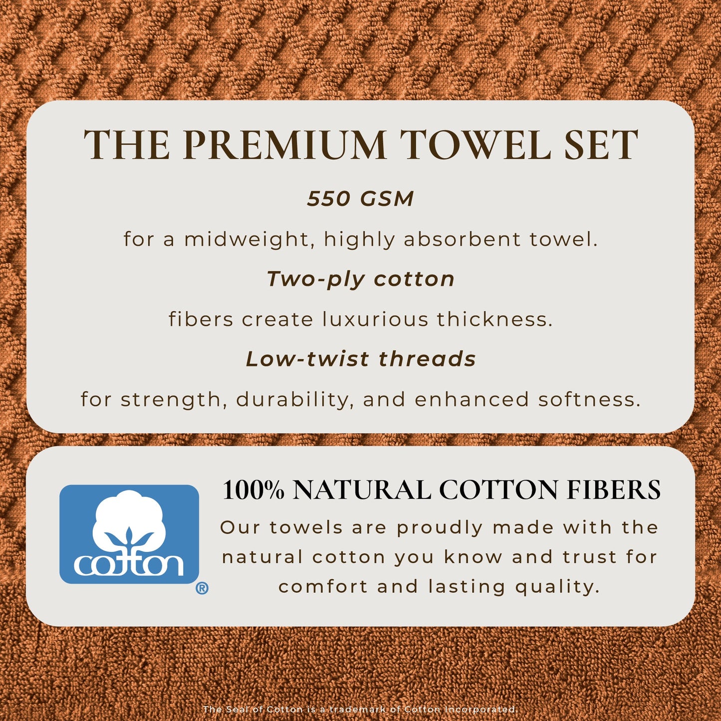 Cotton Diamond Waffle Weave Bath Towel Set - Grayson Collection