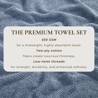 Cotton Textured Bath Towel Set - Acacia Collection
