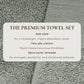 Cotton Linen-Like Border 6-Piece Towel Set - Priya Collection