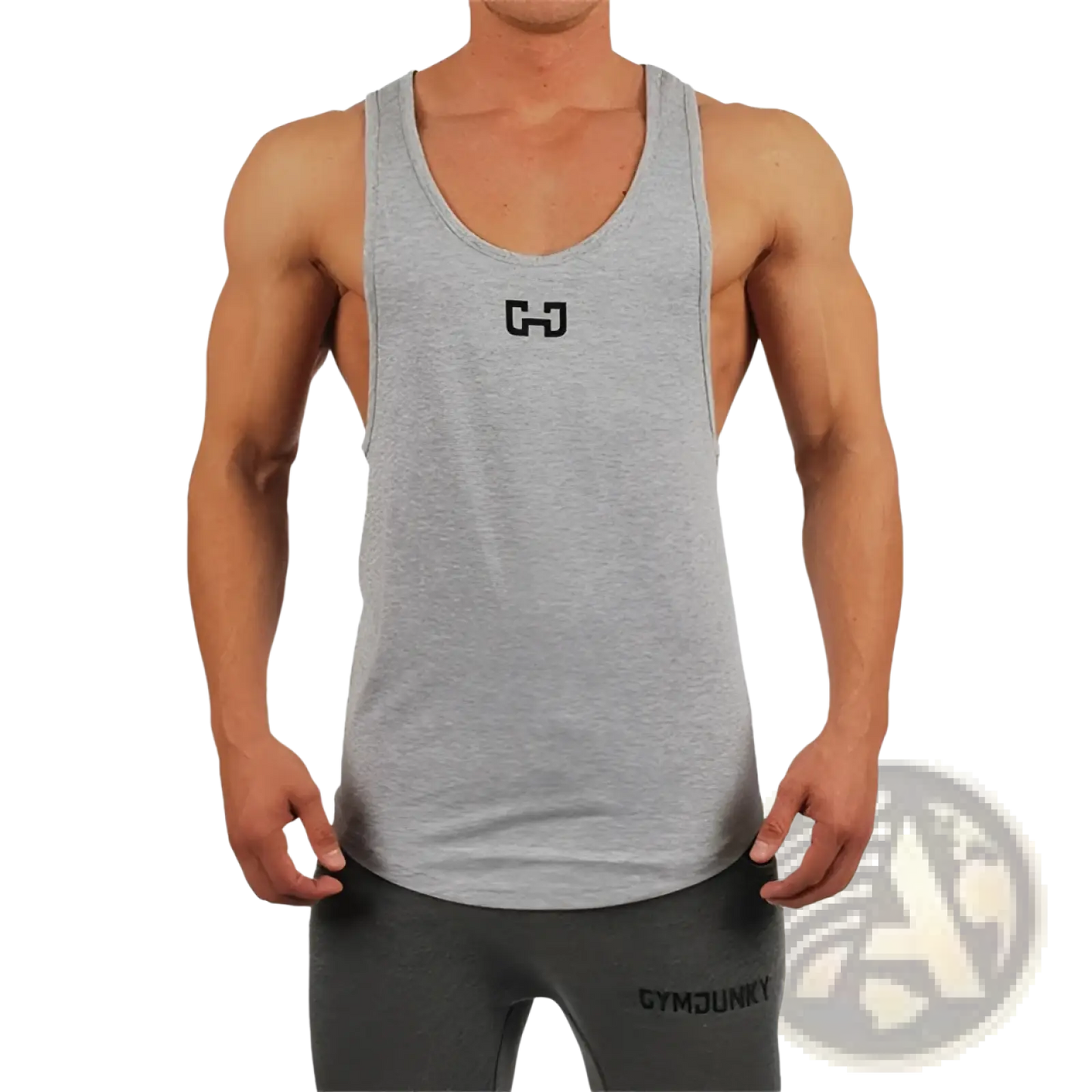 Gymjunky Men's Graphic Performance Bodybuilding Tank Top