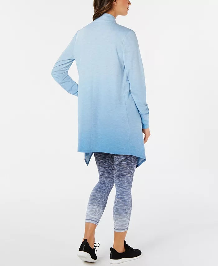 Leggings femininas Ideology Space-Dyed Ombre Ankle Azul Escuro Tamanho Extra Pequeno