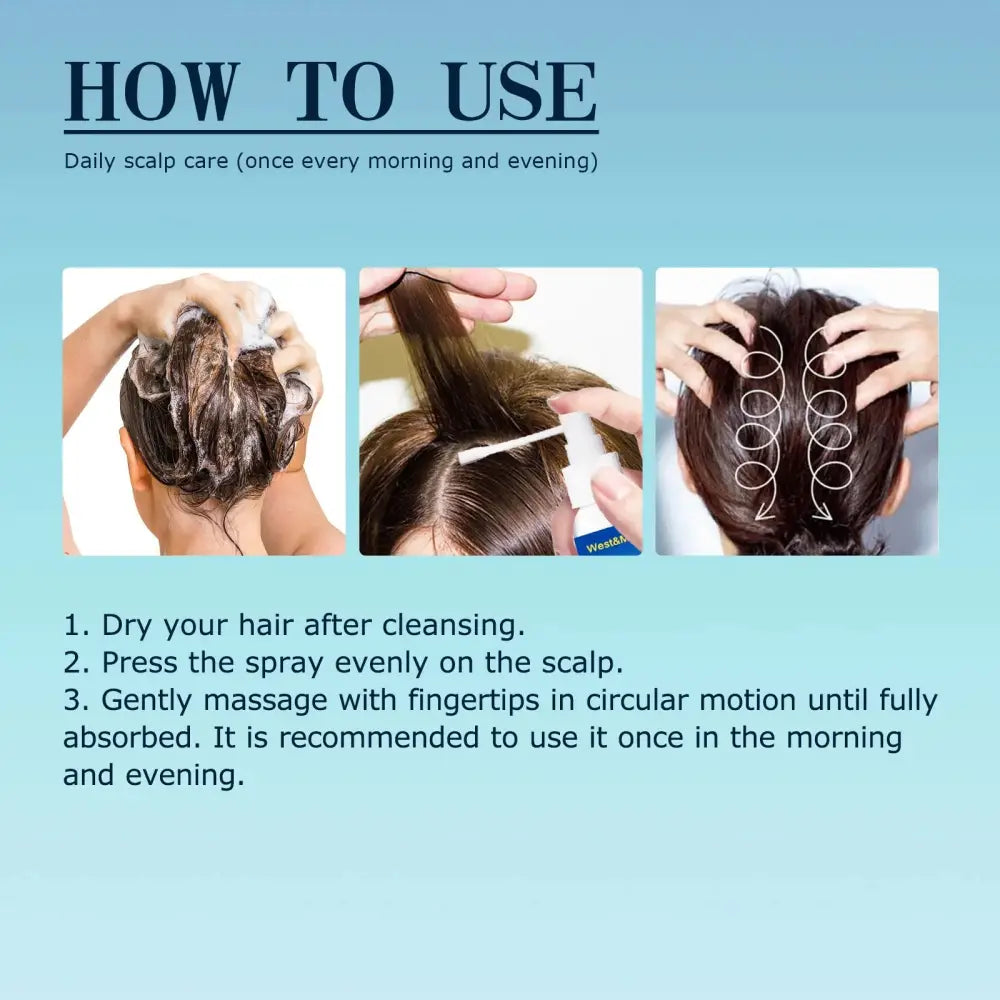West and Month Hair Follicle Root Repair Essence Spray