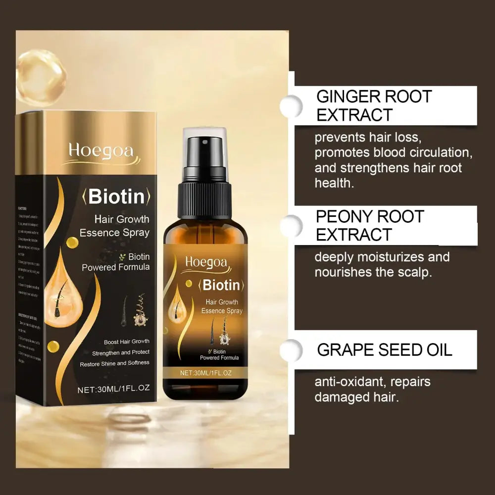 Hoegoa Biotin Strong Hold Hair Styling and Growth Spray