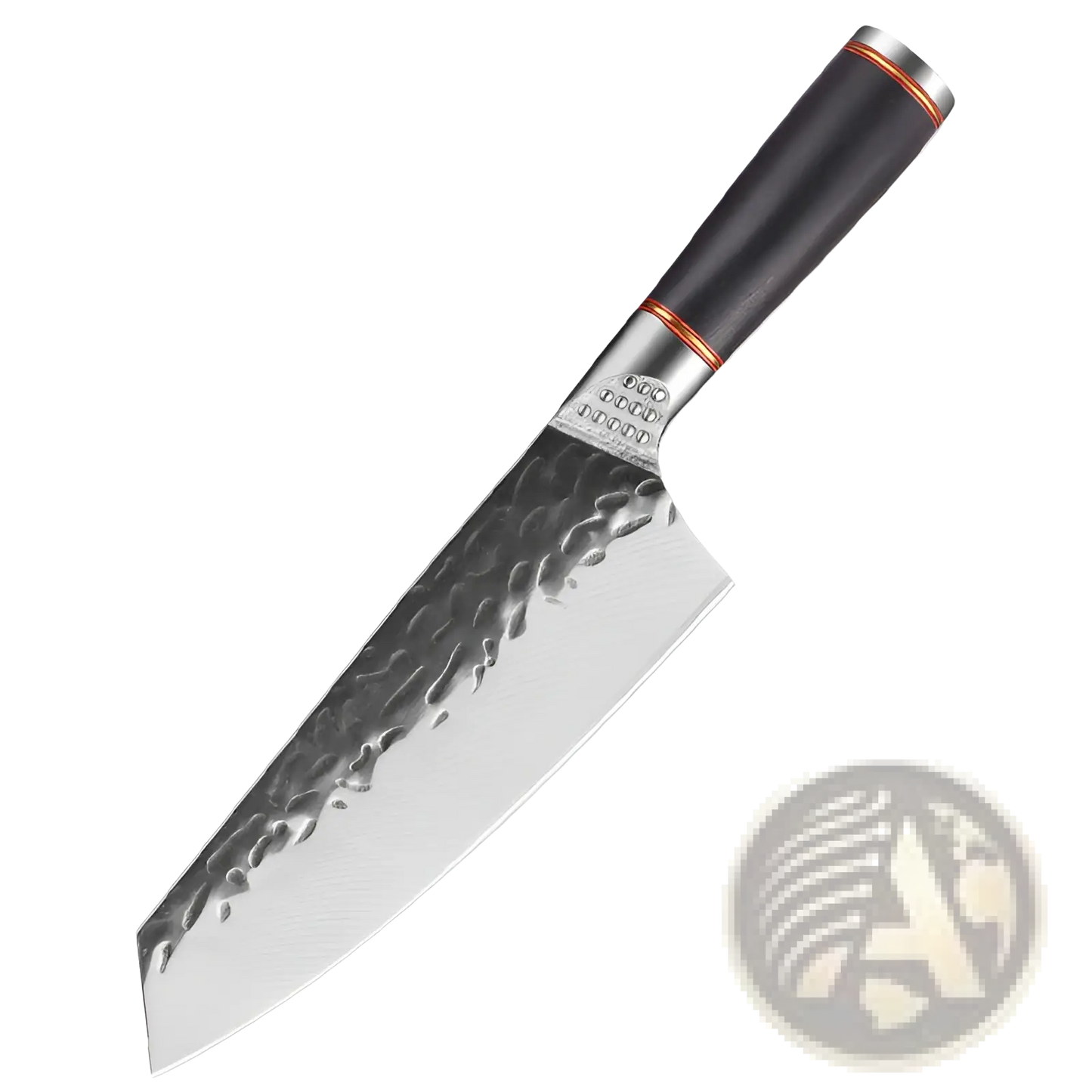 Hammered Stainless Steel Chef Knife Set 5 Piece