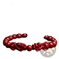 Hand Carved Purple Gold Cinnabar Double Pixiu Bracelet