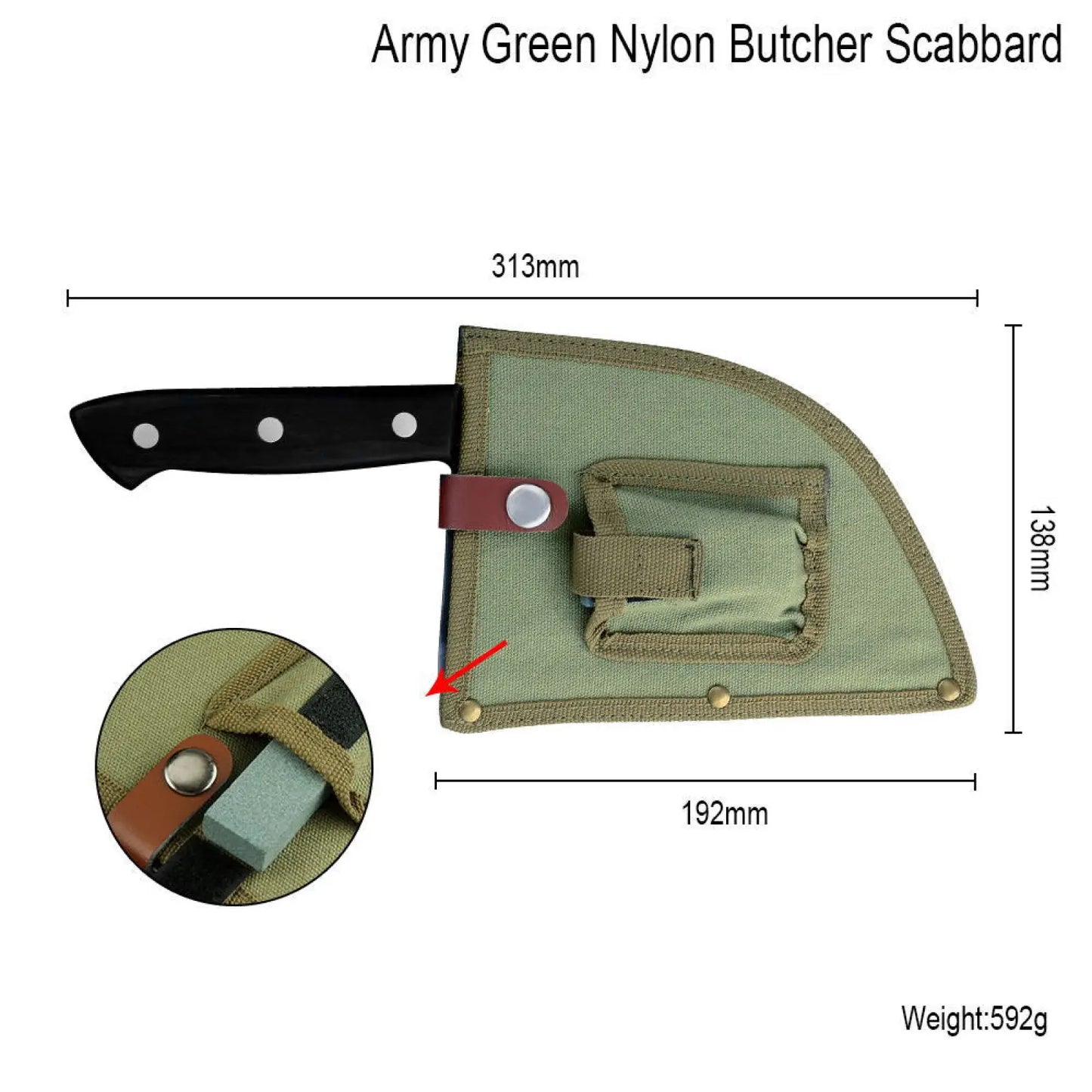 Hand-forged High Carbon Stainless Steel Meat Cleaver