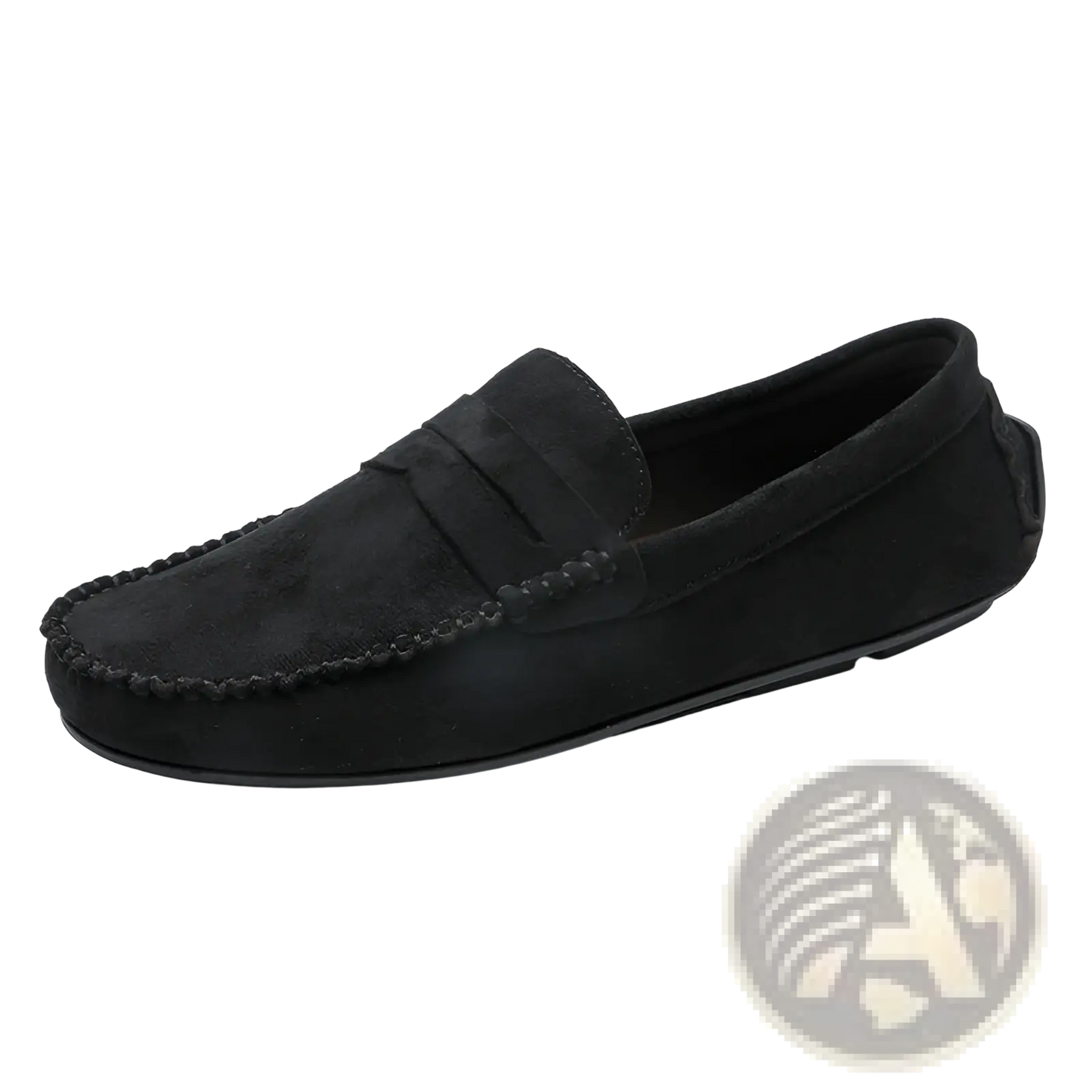 Hand-stitched Suede Loafers Handmade Velvet Shoes