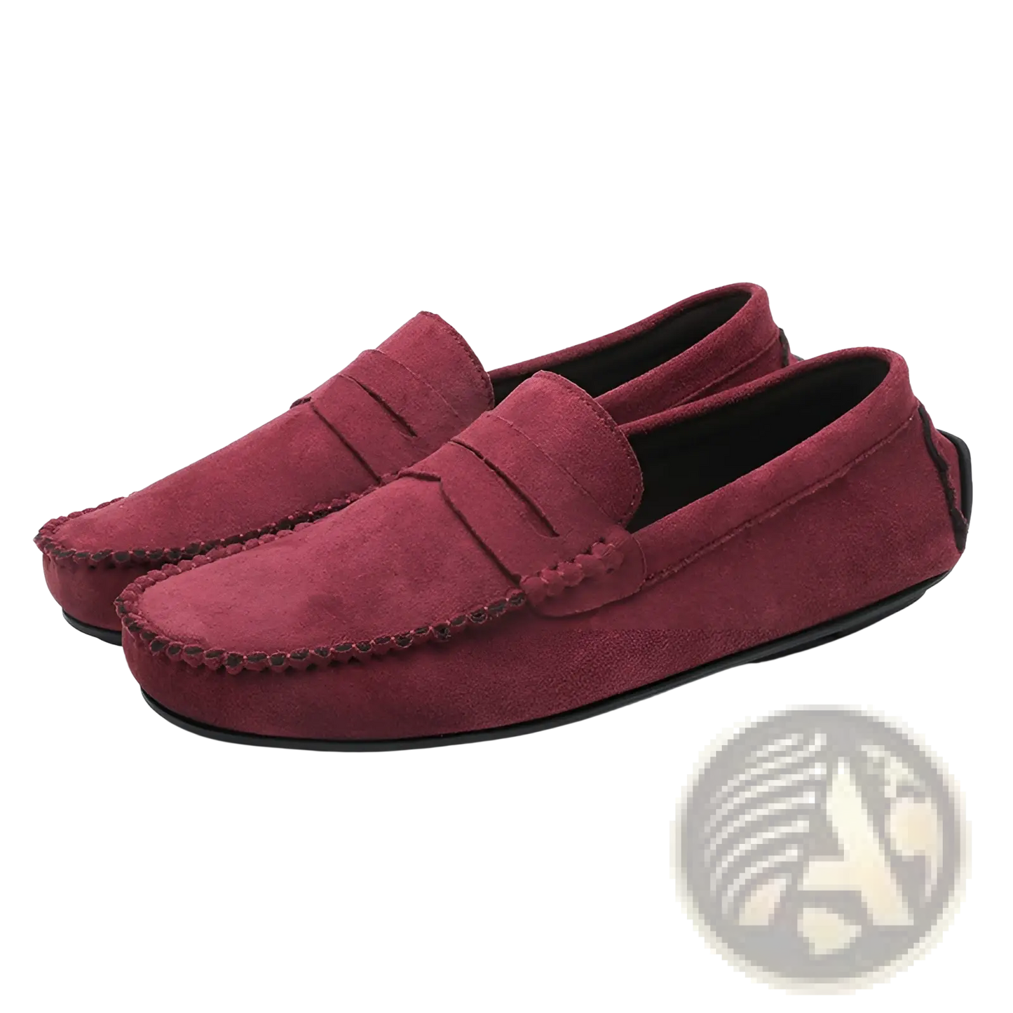 Hand-stitched Suede Loafers Handmade Velvet Shoes