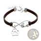 Hand-woven Infinite Love Pet Paw Suede Bracelet
