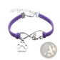 Hand-woven Infinite Love Pet Paw Suede Bracelet