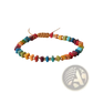 Handcrafted Rainbow Square Stone Woven Yoga Bracelet