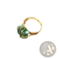 Handcrafted Raw Gemstone Gold Wire Wrapped Adjustable Ring