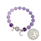 Handmade Celestial Moon and Star Crystal Bead Bracelet