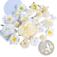 Handmade Mixed Pastel Silk Flower Diy Hair Accessory Set