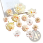 Handmade Mixed Pastel Silk Flower Diy Hair Accessory Set