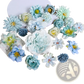 Handmade Mixed Pastel Silk Flower Diy Hair Accessory Set