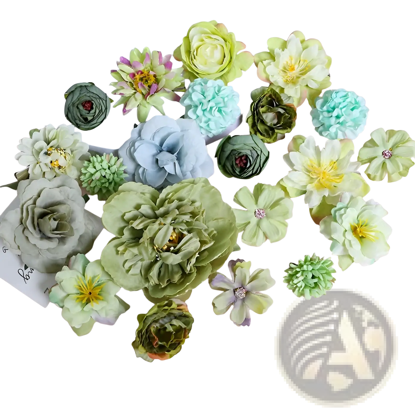 Handmade Mixed Pastel Silk Flower Diy Hair Accessory Set