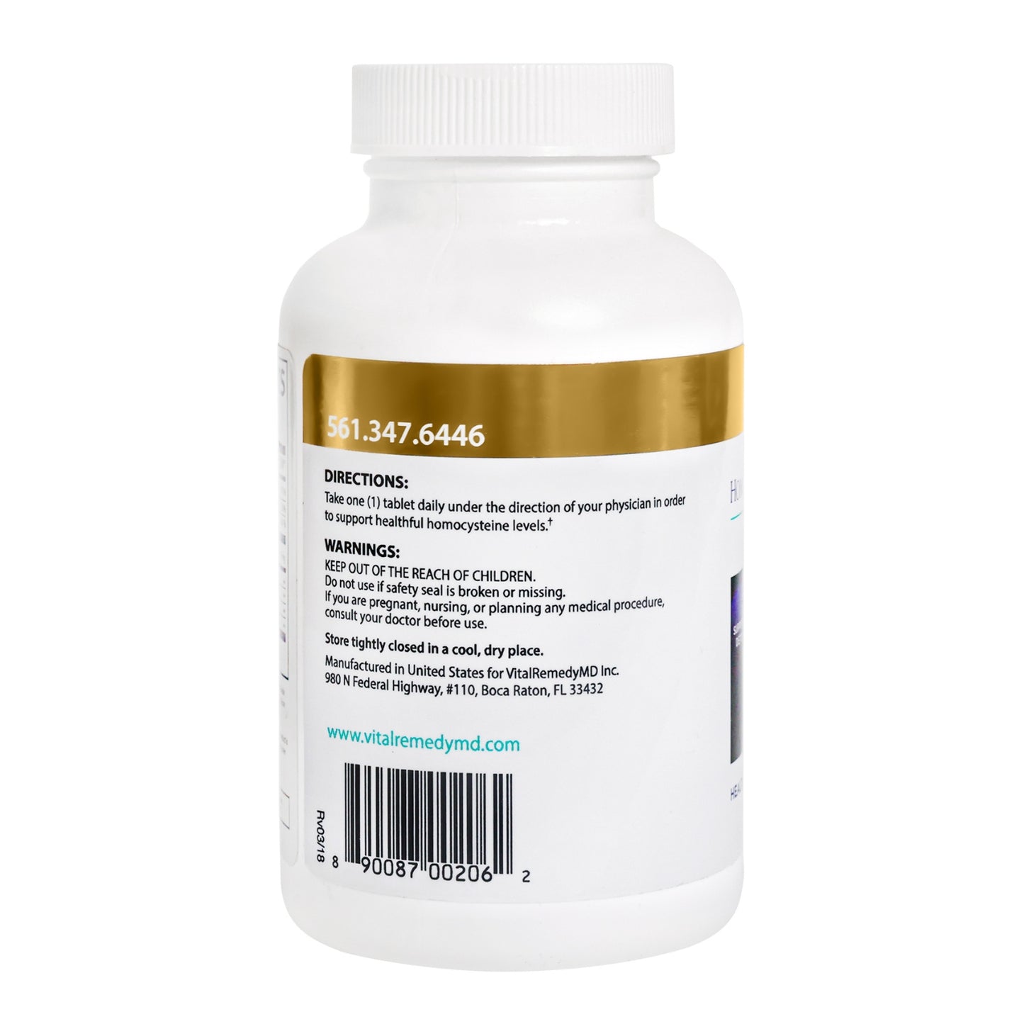 Vital Remedy MD Homocisteína Fórmula-PLUS - 60 comprimidos