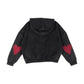 Commons Heart Hoodie Vintage Black