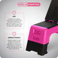 HolaHatha Deck Aeróbico Multifuncional Fitness com Compartimento de Armazenamento, Rosa