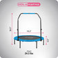 HolaHatha Mini Trampolim Fitness Dobrável de 48 Polegadas com Alça Ajustável, Azul