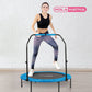 HolaHatha Mini Trampolim Fitness Rebounder de 40" com Alça Ajustável, Azul