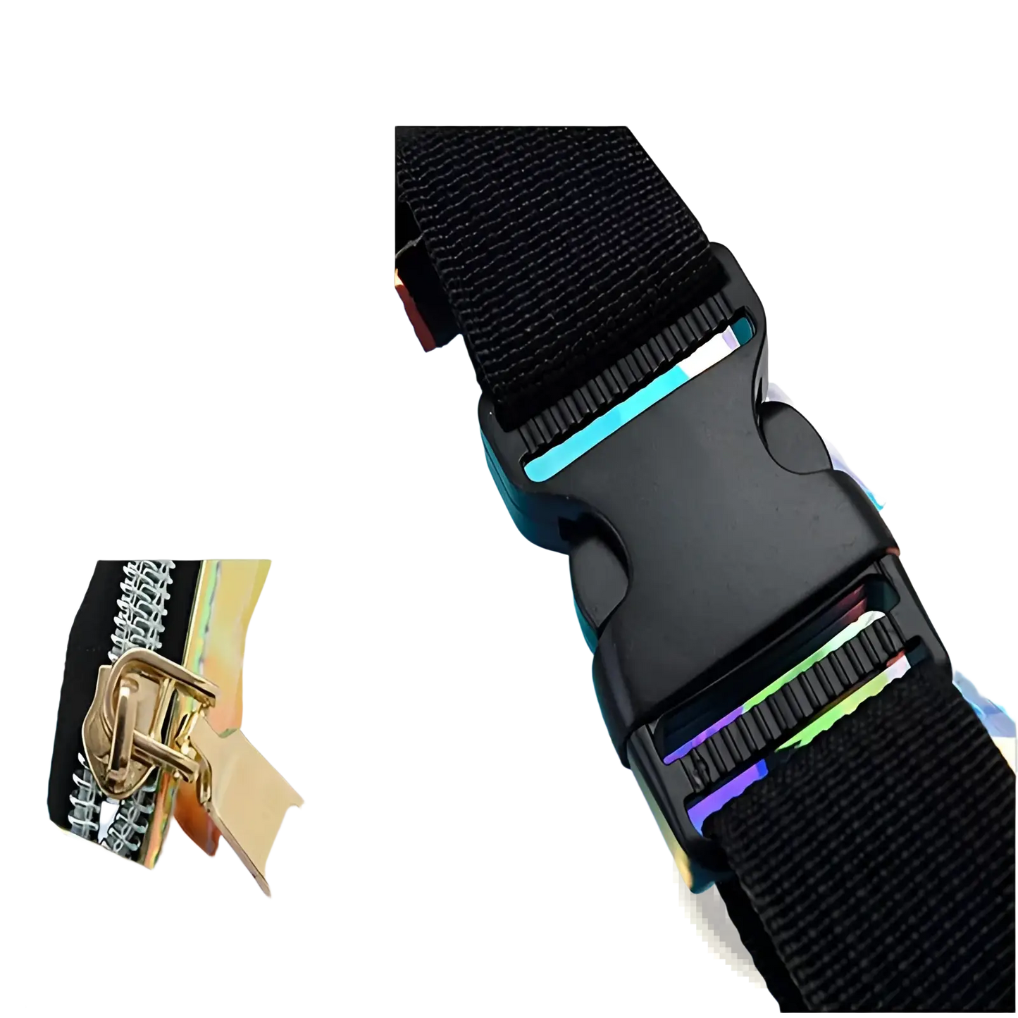 Holographic Iridescent Tpu Waist Bag Chest Satchel