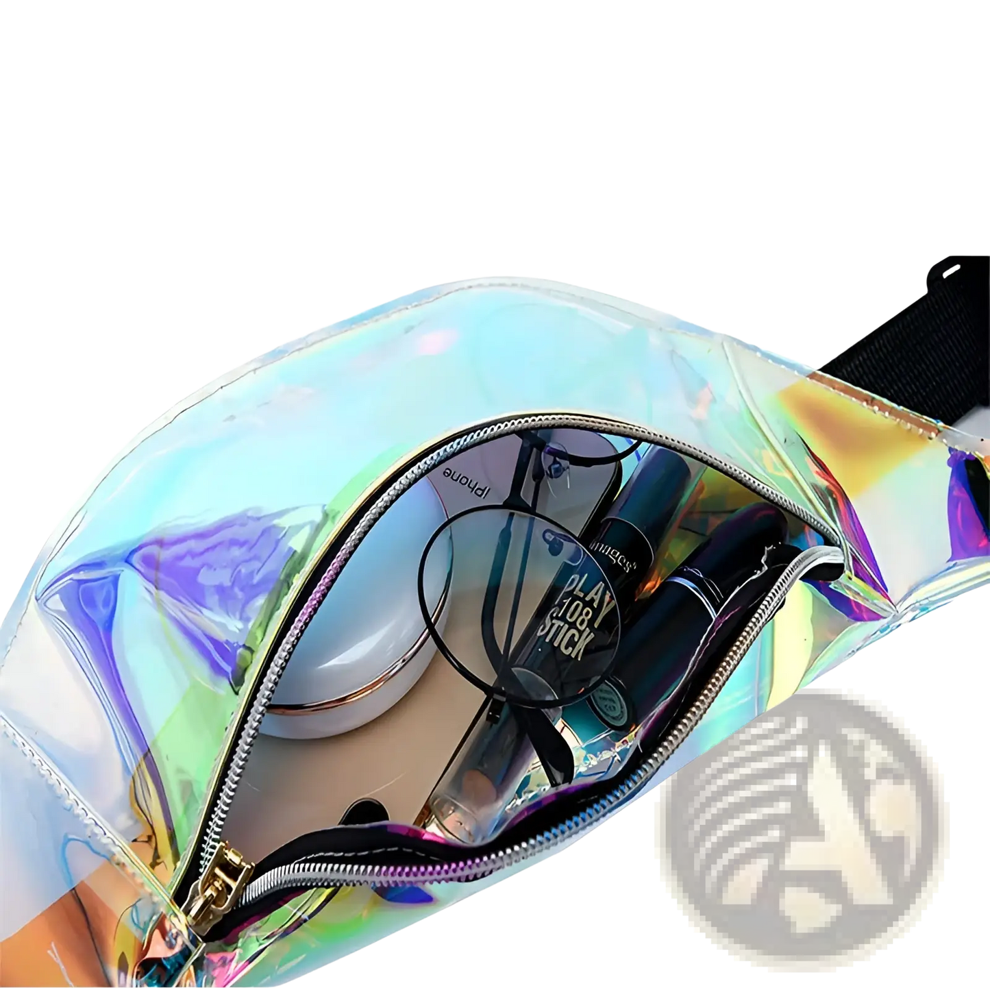 Holographic Iridescent Tpu Waist Bag Chest Satchel