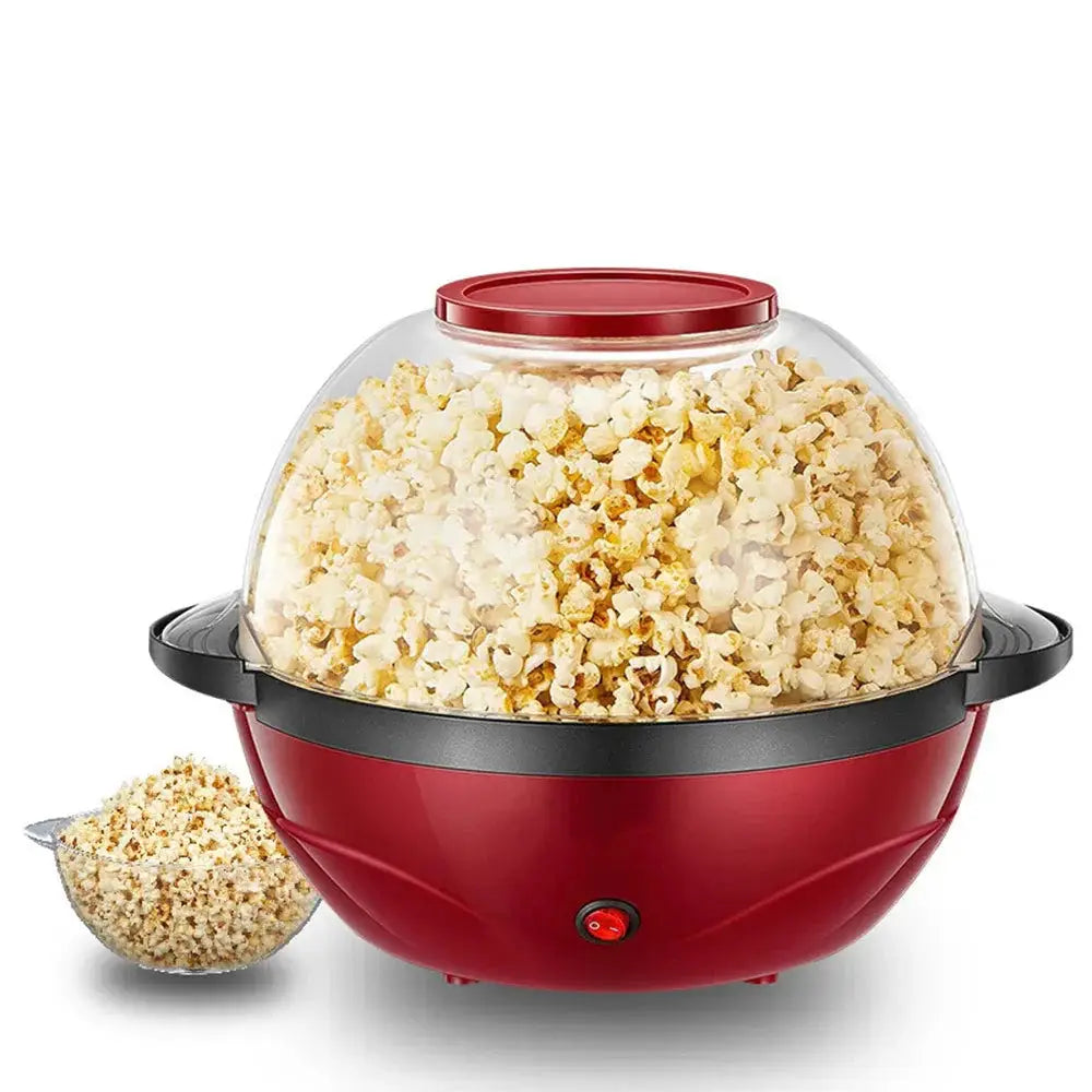 850w Electric Dome Popcorn Maker with Clear Lid