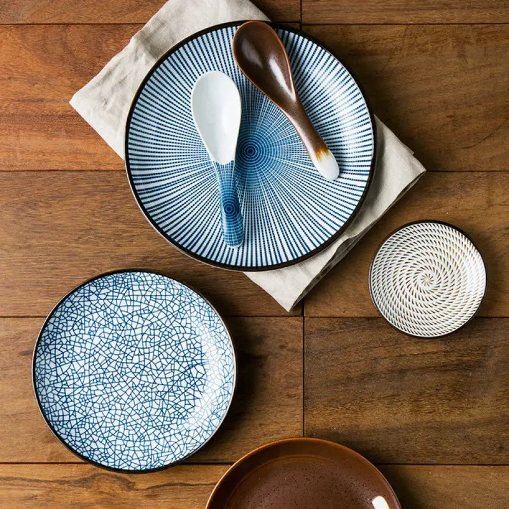Minimalist Japanese Ceramic Tableware Dining Set