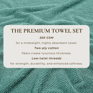 Cotton Textured Bath Towel Set - Acacia Collection