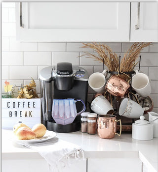 Homvare Porcelain Coffee Mug, Tea Cup for Office and Home Suitable for Both Hot and Cold Beverage