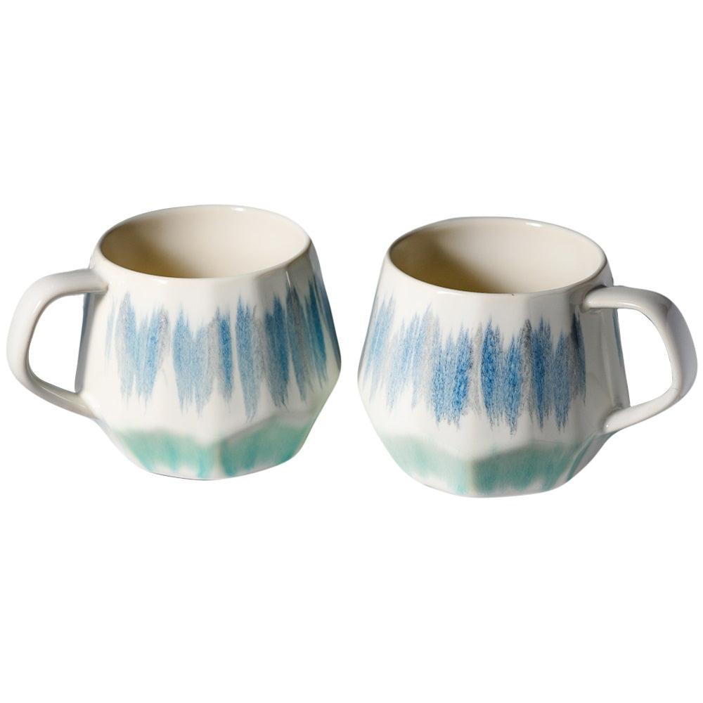 Caneca de café de porcelana Homvare, xícara de chá para escritório e casa, adequada para bebidas quentes e frias