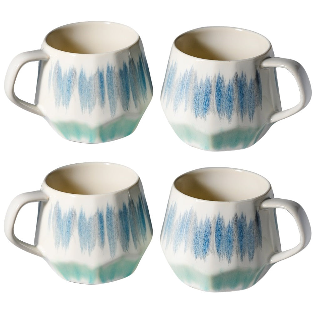 Caneca de café de porcelana Homvare, xícara de chá para escritório e casa, adequada para bebidas quentes e frias