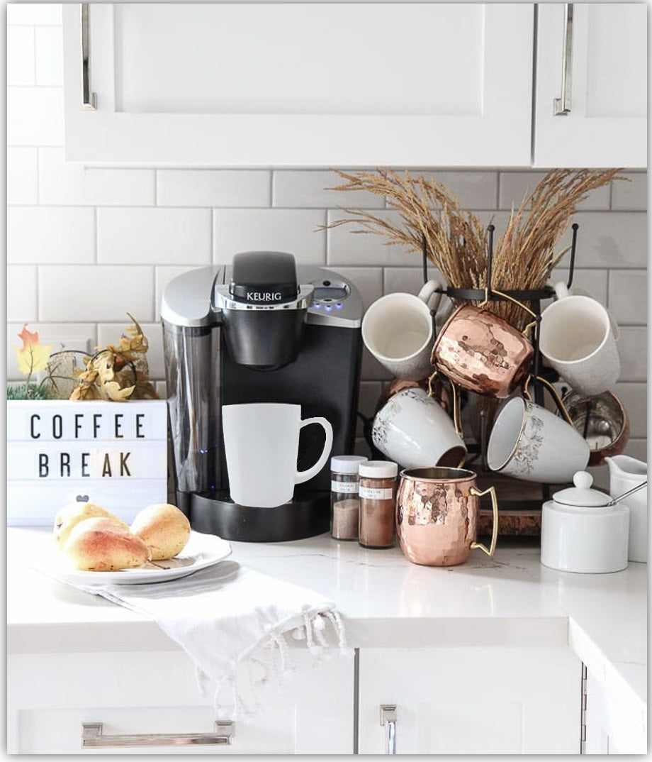 Caneca de café de porcelana Homvare, xícara de chá para escritório e casa, adequada para bebidas quentes e frias