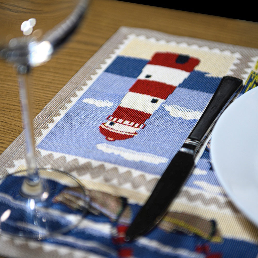 Jogos americanos de mesa Homvare, jantares festivos, festas, decoração para casa, tapeçaria trançada 13” x 19” - conjunto de 4