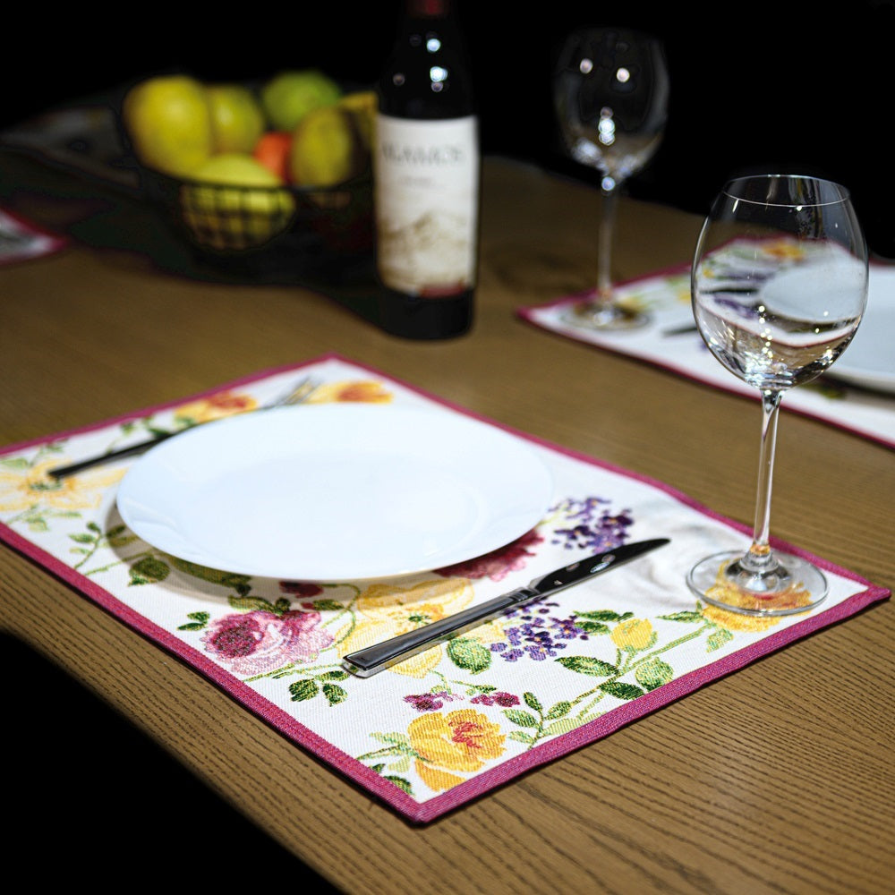 Jogos americanos de mesa Homvare, jantares festivos, festas, decoração para casa, tapeçaria trançada 13” x 19” - conjunto de 4