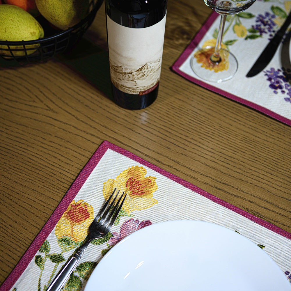 Jogos americanos de mesa Homvare, jantares festivos, festas, decoração para casa, tapeçaria trançada 13” x 19” - conjunto de 4