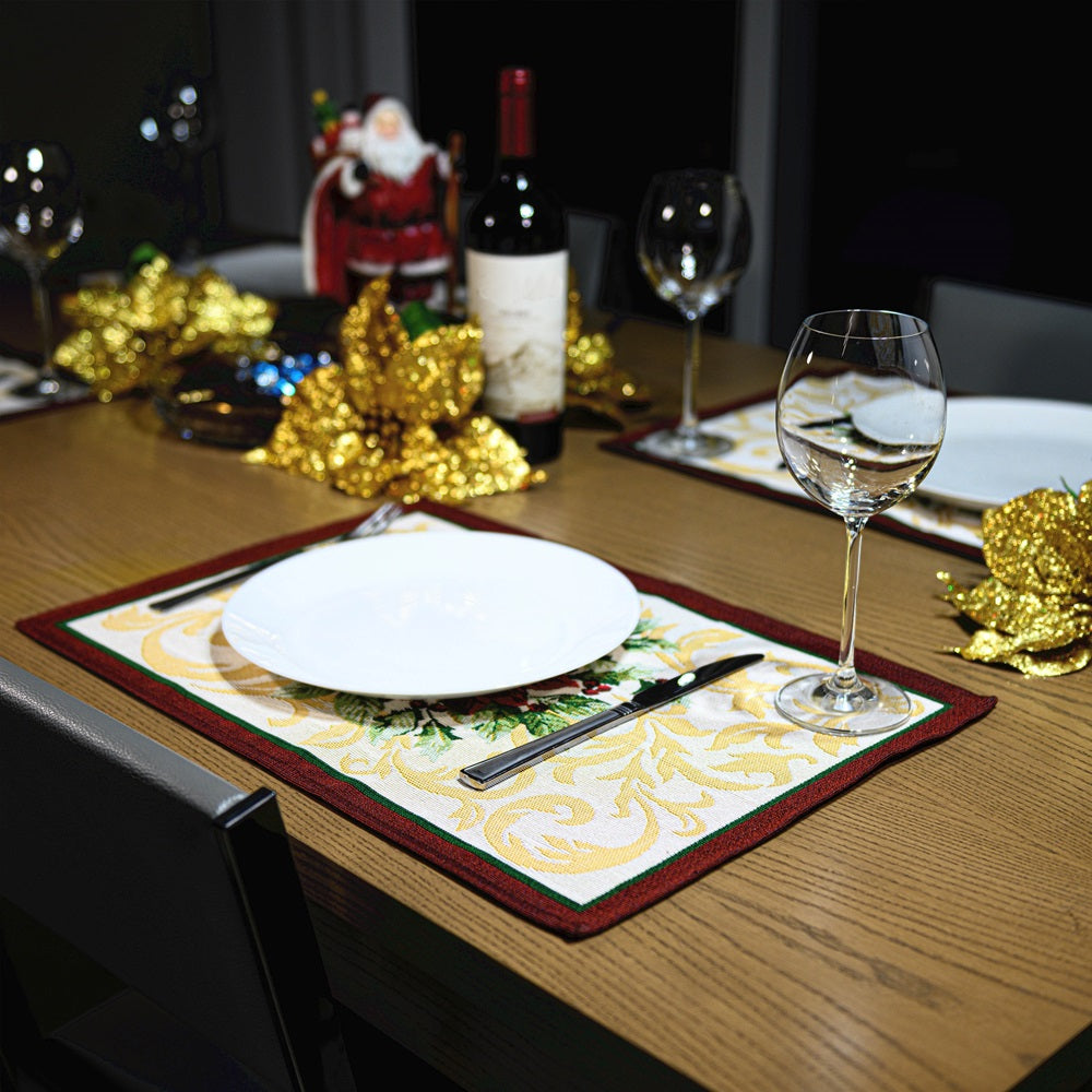 Jogos americanos de mesa Homvare, jantares festivos, festas, decoração para casa, tapeçaria trançada 13” x 19” - conjunto de 4