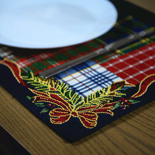 Homvare Table Placemats, Holiday Dinner, Parties, Home Décor, Woven Tapestry 13”X19”-Set of 4