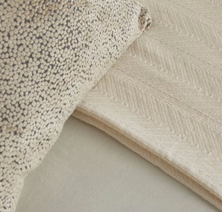 Cobertor/manta Homvare de algodão supermacio em trama de cesta 90" x 90"